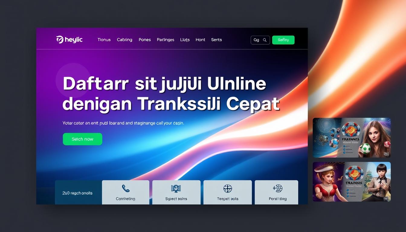 Daftar Situs Judi Online dengan Transaksi Cepat